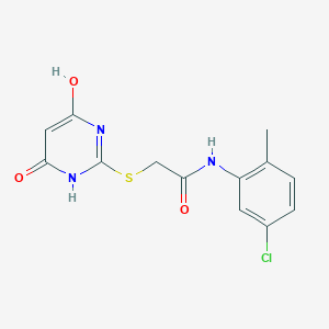 N-(5-CHLORO-2-METHYLPHENYL)-2-[(4,6-DIHYDROXY-2-PYRIMIDINYL)SULFANYL]ACETAMIDE