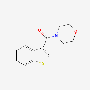 molecular formula C13H13NO2S B4633994 1-BENZOTHIOPHEN-3-YL(MORPHOLINO)METHANONE 