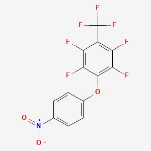 molecular formula C13H4F7NO3 B4634024 1,2,4,5-tetrafluoro-3-(4-nitrophenoxy)-6-(trifluoromethyl)benzene 