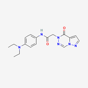 N-[4-(diethylamino)phenyl]-2-(4-oxopyrazolo[1,5-d][1,2,4]triazin-5(4H)-yl)acetamide