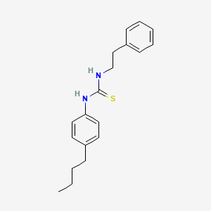 molecular formula C19H24N2S B4634068 1-(4-Butylphenyl)-3-(2-phenylethyl)thiourea 