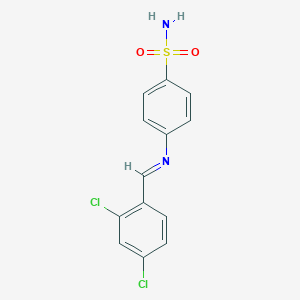 molecular formula C13H10Cl2N2O2S B463408 4-[(2,4-Dichlorobenzylidene)amino]benzenesulfonamide CAS No. 105541-01-3