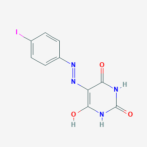 molecular formula C10H7IN4O3 B463409 5-[2-(4-iodophenyl)hydrazinylidene]pyrimidine-2,4,6(1H,3H,5H)-trione 