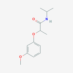 2-(3-methoxyphenoxy)-N-(propan-2-yl)propanamide