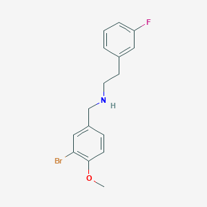 N-(3-bromo-4-methoxybenzyl)-2-(3-fluorophenyl)ethanamine