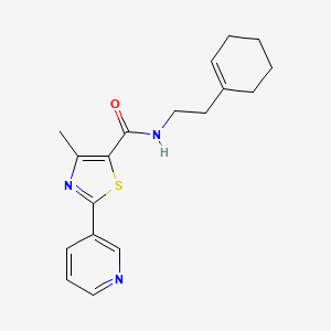 N-[2-(1-cyclohexen-1-yl)ethyl]-4-methyl-2-(3-pyridinyl)-1,3-thiazole-5-carboxamide