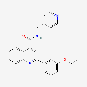 molecular formula C24H21N3O2 B4634158 2-(3-ethoxyphenyl)-N-(4-pyridinylmethyl)-4-quinolinecarboxamide 