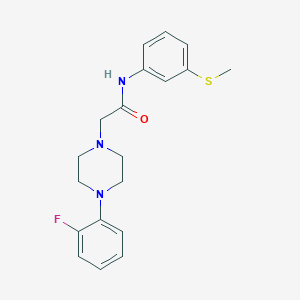 2-[4-(2-fluorophenyl)piperazin-1-yl]-N-[3-(methylsulfanyl)phenyl]acetamide