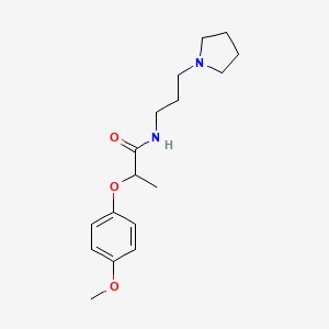 2-(4-methoxyphenoxy)-N-[3-(1-pyrrolidinyl)propyl]propanamide