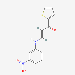 (E)-3-(3-nitroanilino)-1-thiophen-2-ylprop-2-en-1-one