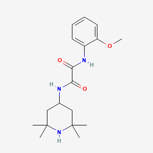 N-(2-methoxyphenyl)-N'-(2,2,6,6-tetramethyl-4-piperidinyl)ethanediamide