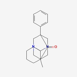 5'-methyl-7'-phenyl-1',3'-diazaspiro[cyclohexane-1,2'-tricyclo[3.3.1.1~3,7~]decan]-6'-one