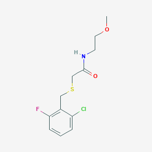 2-[(2-chloro-6-fluorobenzyl)thio]-N-(2-methoxyethyl)acetamide