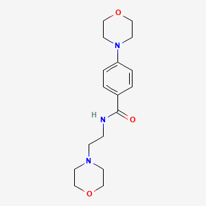 4-(4-morpholinyl)-N-[2-(4-morpholinyl)ethyl]benzamide