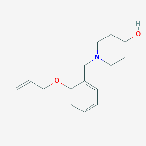 molecular formula C15H21NO2 B4634369 1-[(2-prop-2-enoxyphenyl)methyl]piperidin-4-ol 