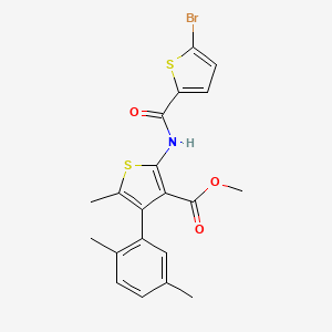 methyl 2-{[(5-bromo-2-thienyl)carbonyl]amino}-4-(2,5-dimethylphenyl)-5-methyl-3-thiophenecarboxylate