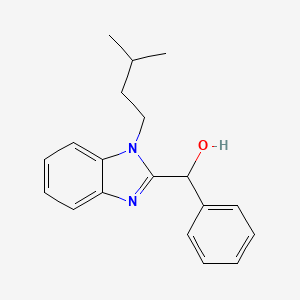 [1-(3-methylbutyl)-1H-1,3-benzodiazol-2-yl](phenyl)methanol