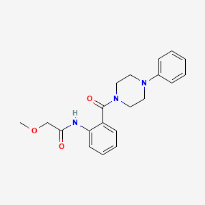 2-methoxy-N-{2-[(4-phenyl-1-piperazinyl)carbonyl]phenyl}acetamide