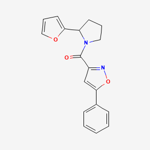 3-{[2-(2-furyl)-1-pyrrolidinyl]carbonyl}-5-phenylisoxazole