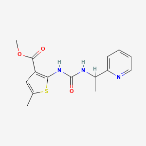 METHYL 5-METHYL-2-[({[1-(2-PYRIDYL)ETHYL]AMINO}CARBONYL)AMINO]-3-THIOPHENECARBOXYLATE