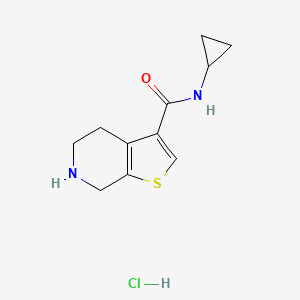 N-cyclopropyl-4,5,6,7-tetrahydrothieno[2,3-c]pyridine-3-carboxamide hydrochloride