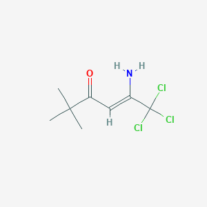 (Z)-5-amino-6,6,6-trichloro-2,2-dimethylhex-4-en-3-one