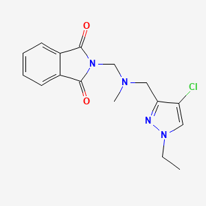 2-{[[(4-chloro-1-ethyl-1H-pyrazol-3-yl)methyl](methyl)amino]methyl}-1H-isoindole-1,3(2H)-dione