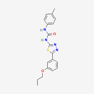 1-(4-Methylphenyl)-3-[5-(3-propoxyphenyl)-1,3,4-thiadiazol-2-yl]urea