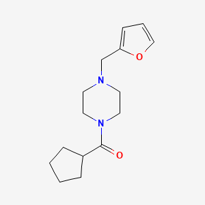 CYCLOPENTYL[4-(2-FURYLMETHYL)PIPERAZINO]METHANONE