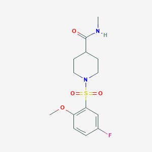 1-[(5-fluoro-2-methoxyphenyl)sulfonyl]-N-methylpiperidine-4-carboxamide