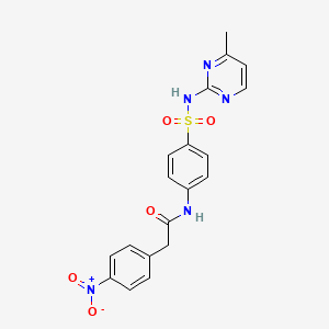 N-{4-[(4-methylpyrimidin-2-yl)sulfamoyl]phenyl}-2-(4-nitrophenyl)acetamide