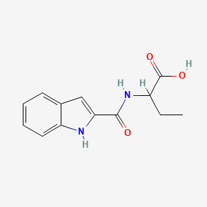 molecular formula C13H14N2O3 B4634681 2-(1H-Indol-2-ylformamido)butanoic acid 