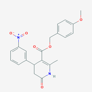 (4-METHOXYPHENYL)METHYL 2-METHYL-4-(3-NITROPHENYL)-6-OXO-1,4,5,6-TETRAHYDROPYRIDINE-3-CARBOXYLATE