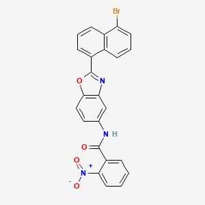 N-[2-(5-bromonaphthalen-1-yl)-1,3-benzoxazol-5-yl]-2-nitrobenzamide