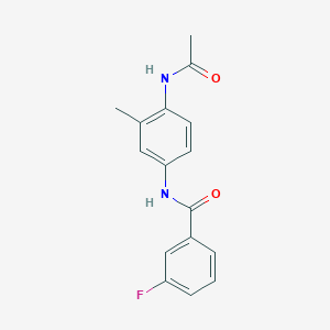 N-[4-(acetylamino)-3-methylphenyl]-3-fluorobenzamide