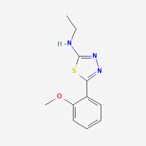 N-ethyl-5-(2-methoxyphenyl)-1,3,4-thiadiazol-2-amine