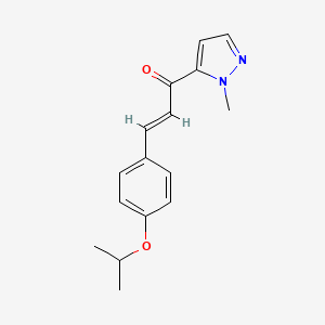 3-(4-isopropoxyphenyl)-1-(1-methyl-1H-pyrazol-5-yl)-2-propen-1-one