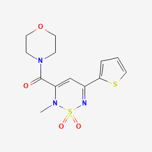 2-methyl-3-(4-morpholinylcarbonyl)-5-(2-thienyl)-2H-1,2,6-thiadiazine 1,1-dioxide