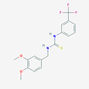 N-(3,4-dimethoxybenzyl)-N'-[3-(trifluoromethyl)phenyl]thiourea