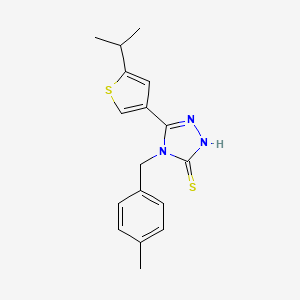 5-(5-isopropyl-3-thienyl)-4-(4-methylbenzyl)-4H-1,2,4-triazole-3-thiol