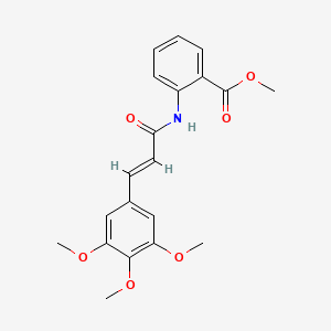 METHYL 2-{[(E)-3-(3,4,5-TRIMETHOXYPHENYL)-2-PROPENOYL]AMINO}BENZOATE