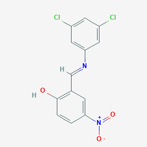 2-{[(3,5-Dichlorophenyl)imino]methyl}-4-nitrophenol