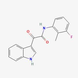 N-(3-fluoro-2-methylphenyl)-2-(1H-indol-3-yl)-2-oxoacetamide