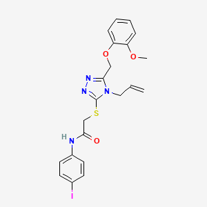 N-(4-iodophenyl)-2-({5-[(2-methoxyphenoxy)methyl]-4-(prop-2-en-1-yl)-4H-1,2,4-triazol-3-yl}sulfanyl)acetamide