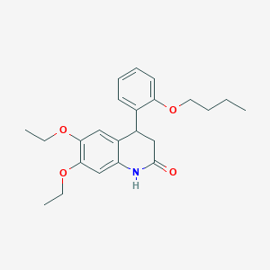 4-(2-butoxyphenyl)-6,7-diethoxy-3,4-dihydroquinolin-2(1H)-one