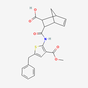 3-({[5-benzyl-3-(methoxycarbonyl)-2-thienyl]amino}carbonyl)bicyclo[2.2.1]hept-5-ene-2-carboxylic acid