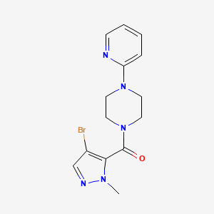 (4-BROMO-1-METHYL-1H-PYRAZOL-5-YL)[4-(2-PYRIDYL)PIPERAZINO]METHANONE