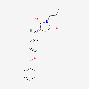 5-[4-(benzyloxy)benzylidene]-3-butyl-1,3-thiazolidine-2,4-dione