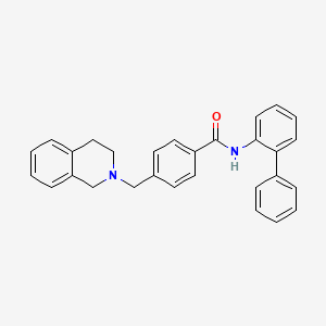 N-2-biphenylyl-4-(3,4-dihydro-2(1H)-isoquinolinylmethyl)benzamide