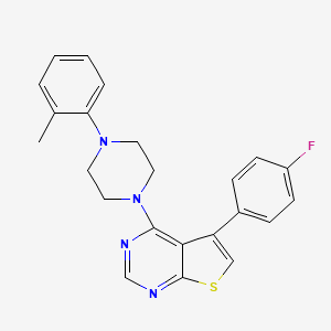 5-(4-fluorophenyl)-4-(4-(o-tolyl)piperazin-1-yl)thieno[2,3-d]pyrimidine